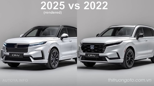 Lộ diện thiết kế Honda CR-V 2025: Thiết kế bớt hầm hố, màn hình giống Ford Everest